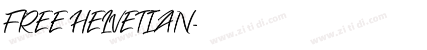 FREE HELVETIAN字体转换